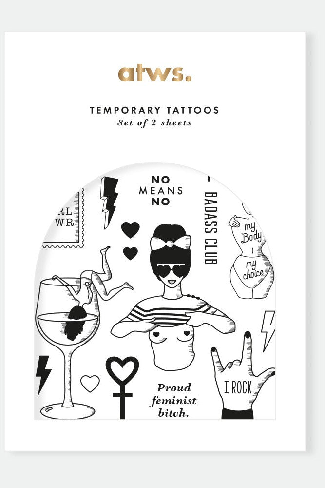 All The Ways To Say Tattoos Grlpwr Set-Gifts-Ohh! By Gum - Shop Sustainable