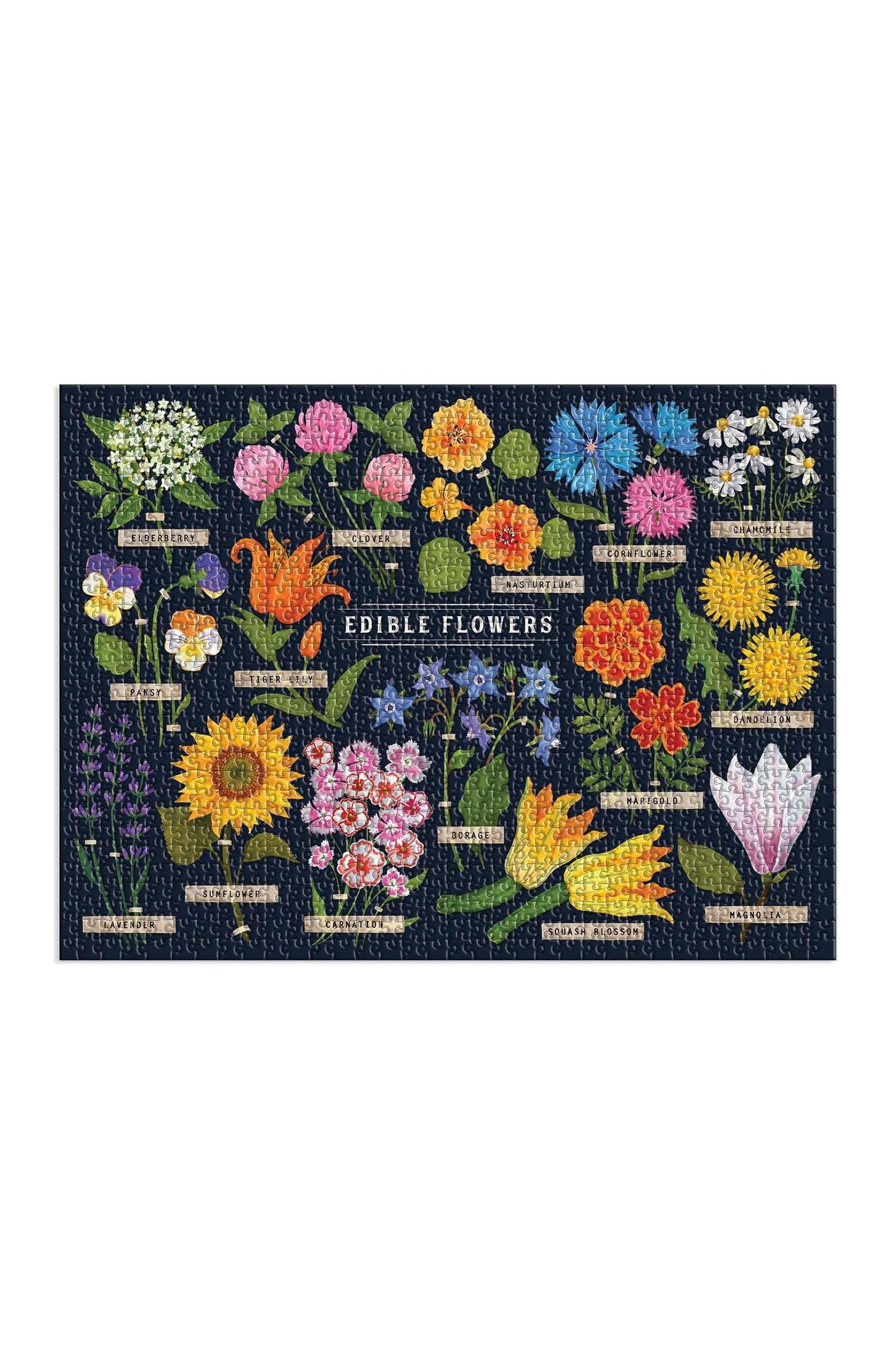 Edible Flowers 1000 Piece Jigsaw Puzzle-Gifts-Ohh! By Gum - Shop Sustainable