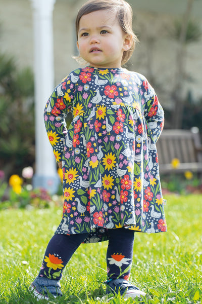 Frugi Amelia Dress in Springtime Ducks-Kids-Ohh! By Gum - Shop Sustainable