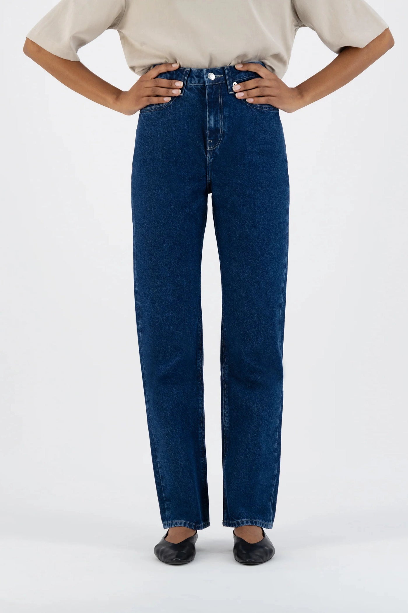 Mud Jeans Relax Rose in Stone Indigo-Womens-Ohh! By Gum - Shop Sustainable