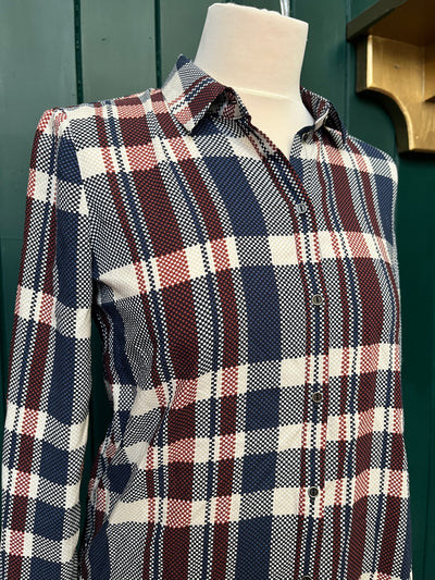 Re-Wear Esprit Check Long Shirt-Re-Wear-Ohh! By Gum - Shop Sustainable