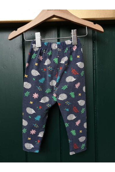 Re-Wear Frugi Navy Hedgehog Leggings-Re-Wear-Ohh! By Gum - Shop Sustainable