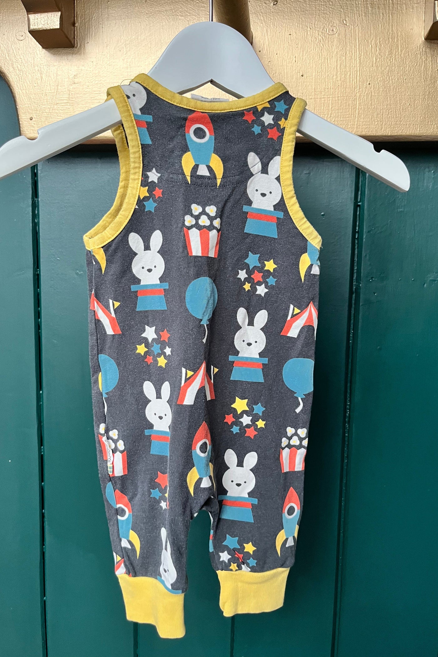 Re-Wear Maxomorra Bunny Rocketship Jumpsuit-Re-Wear-Ohh! By Gum - Shop Sustainable