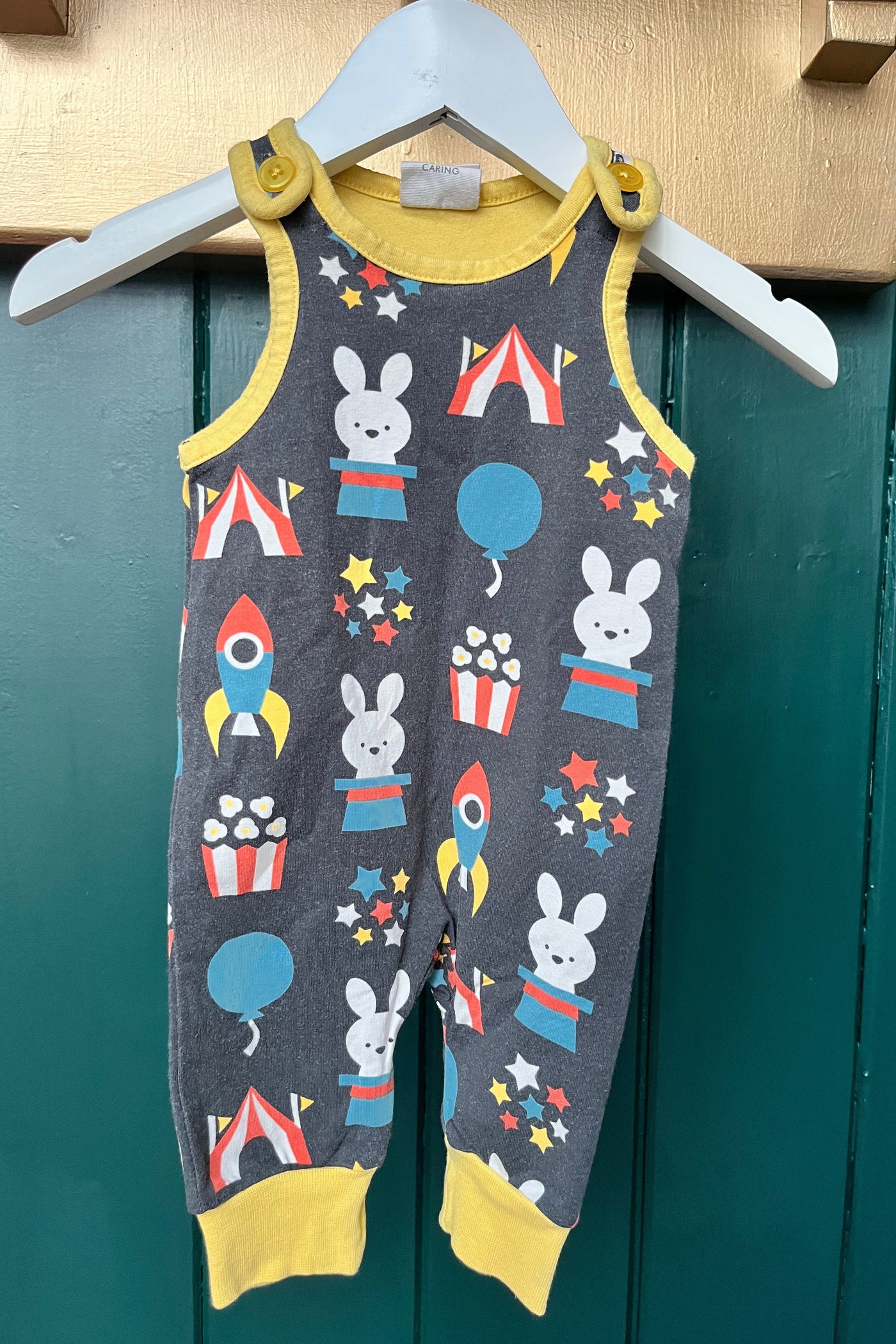 Re-Wear Maxomorra Bunny Rocketship Jumpsuit-Re-Wear-Ohh! By Gum - Shop Sustainable