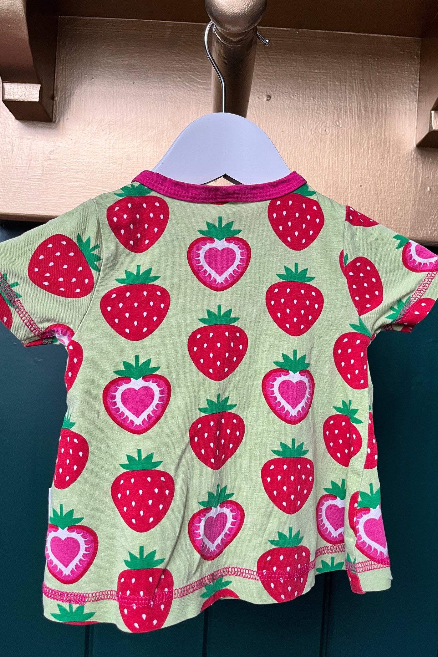 Re-Wear Maxomorra Strawberry Print Tee-Re-Wear-Ohh! By Gum - Shop Sustainable
