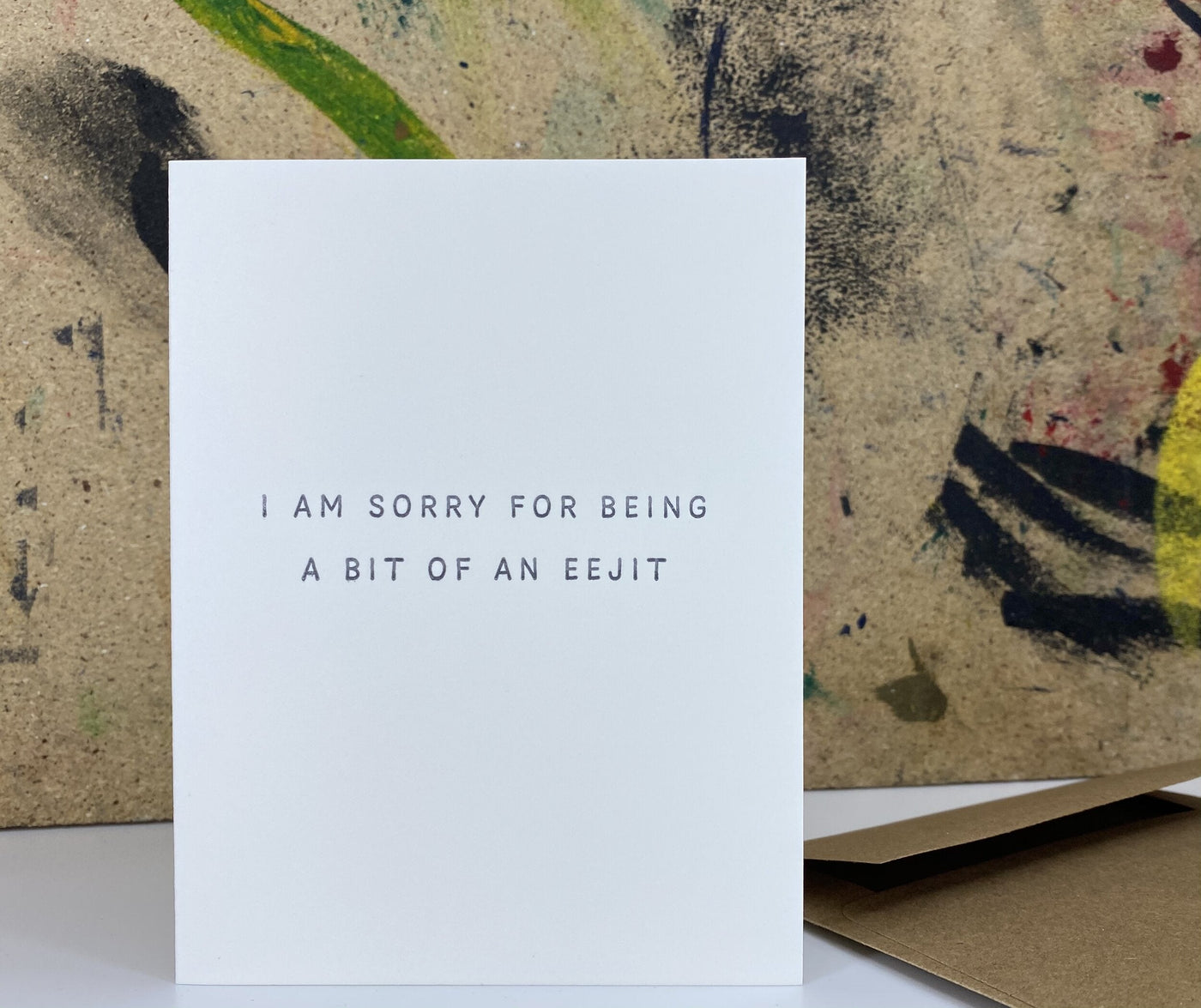 The Pear in Paper I am sorry for being a bit of an eejit - Letterpress-stationery-Ohh! By Gum - Shop Sustainable