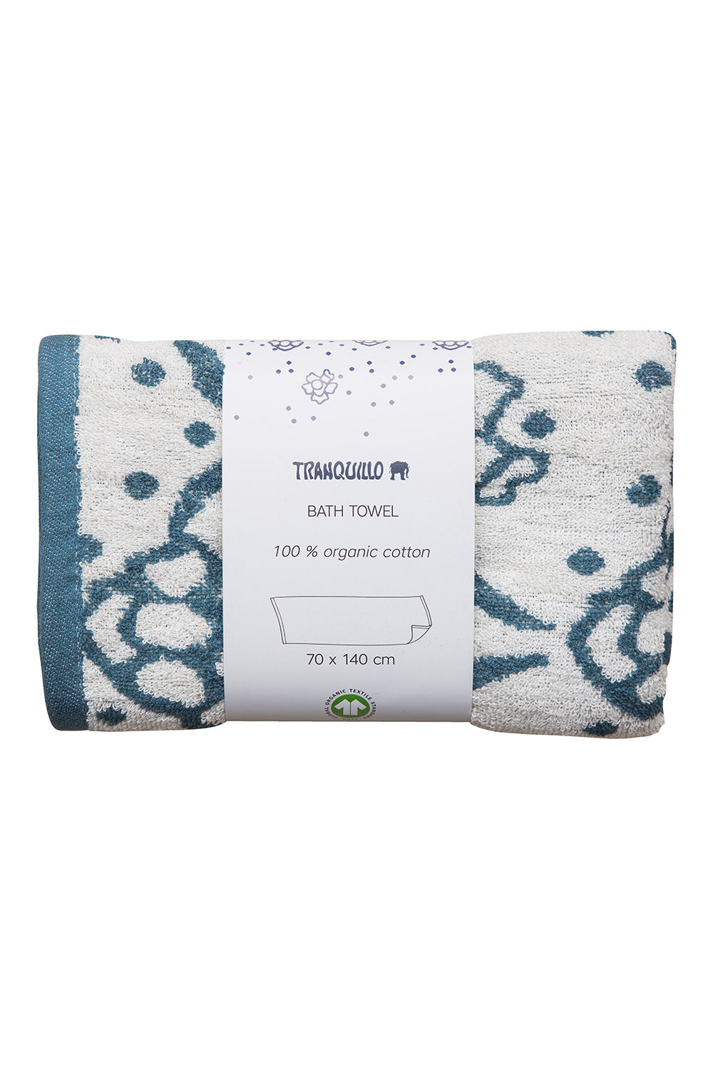 Tranquillo Bath Towel Oriental GOTS Organic Cotton-Homeware-Ohh! By Gum - Shop Sustainable