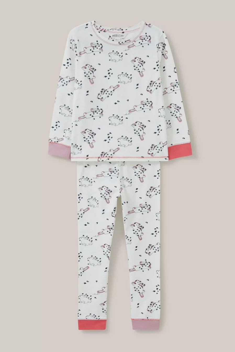 White Stuff Kids Bunny Printed PJ Set-Kids-Ohh! By Gum - Shop Sustainable