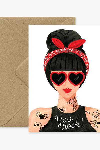 All Ways To Say Hipster Girl - You Rock Greeting Card-Gifts-Ohh! By Gum - Shop Sustainable