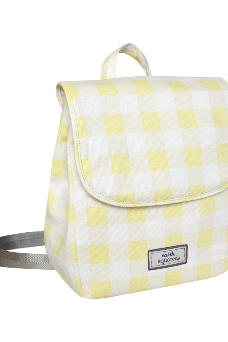 Earth Squared Spring Gingham Backpack-Accessories-Ohh! By Gum - Shop Sustainable