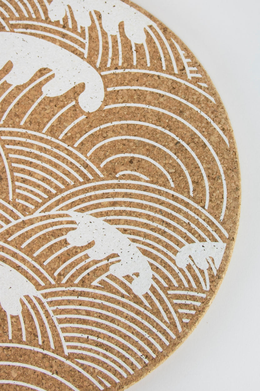 Liga Cork Placemat Set in Wave-Homeware-Ohh! By Gum - Shop Sustainable