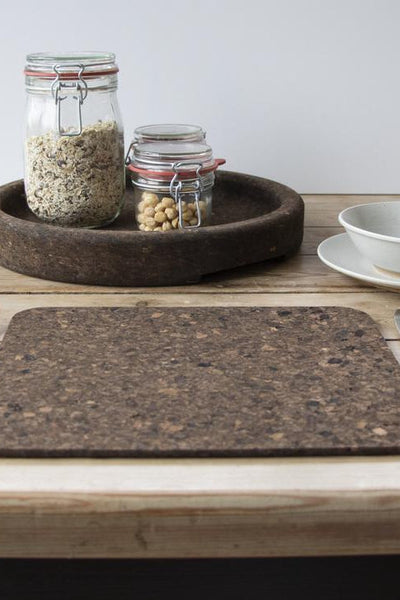 Liga Smoked Cork Rectangle Placemat Set-Homeware-Ohh! By Gum - Shop Sustainable