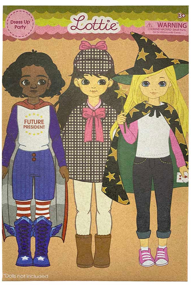 Lottie Accessories Dress Up Party Multipack of 3 Outfits