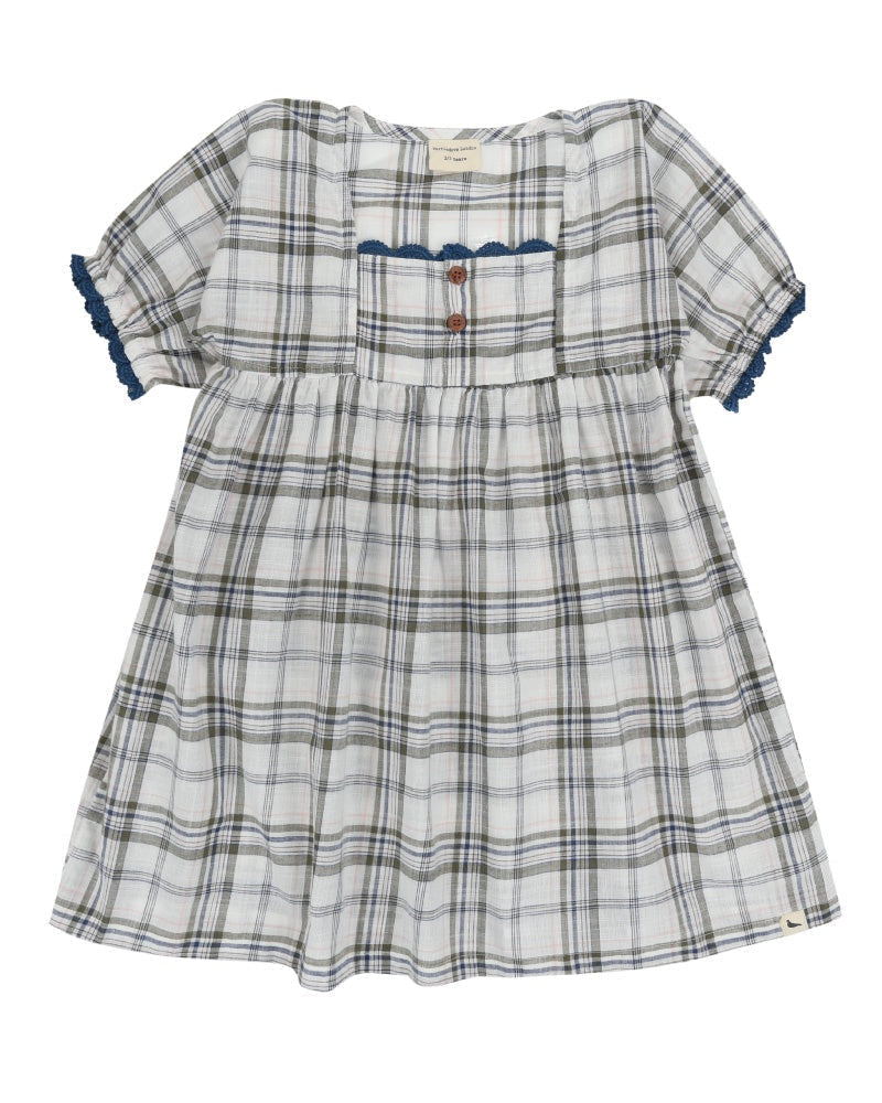 Turtledove London Woven Check Dress-Kids-Ohh! By Gum - Shop Sustainable