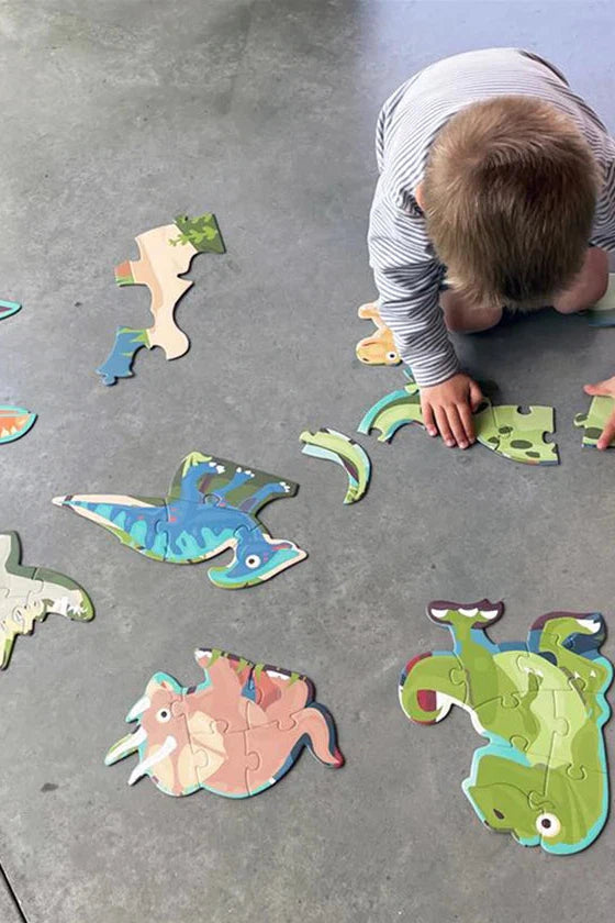 2-in-1 Starter & Floor Puzzle: Dinosaurs-Kids-Ohh! By Gum - Shop Sustainable