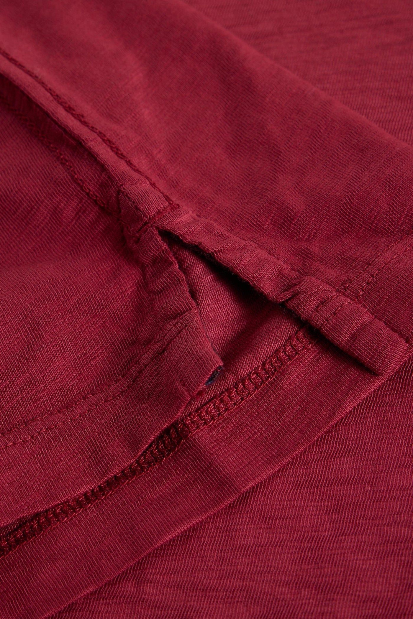 White Stuff Abersoch Short Sleeve Tee in Dark Red
