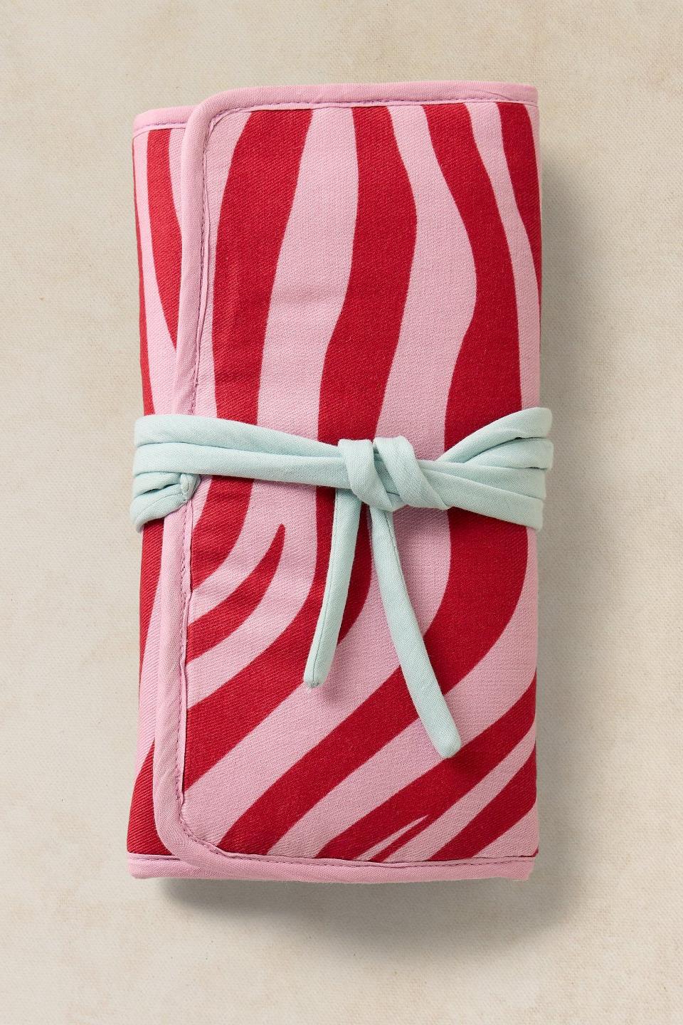 White Stuff Printed Jewellery Case - Pink