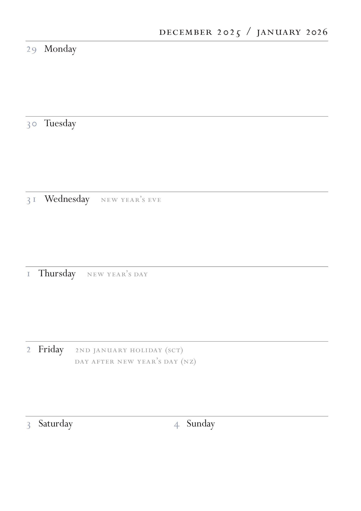 LIBERTY FABER POETRY DIARY 2026