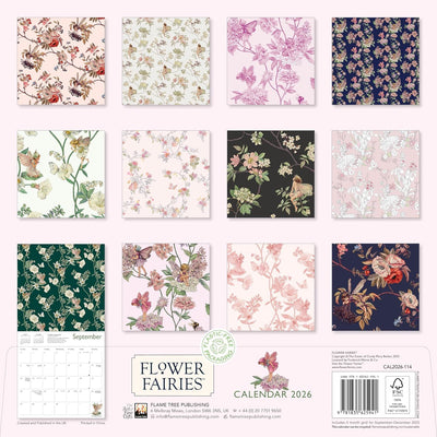 FLOWER FAIRIES WALL CALENDAR 2026 (FLAME  TREE)