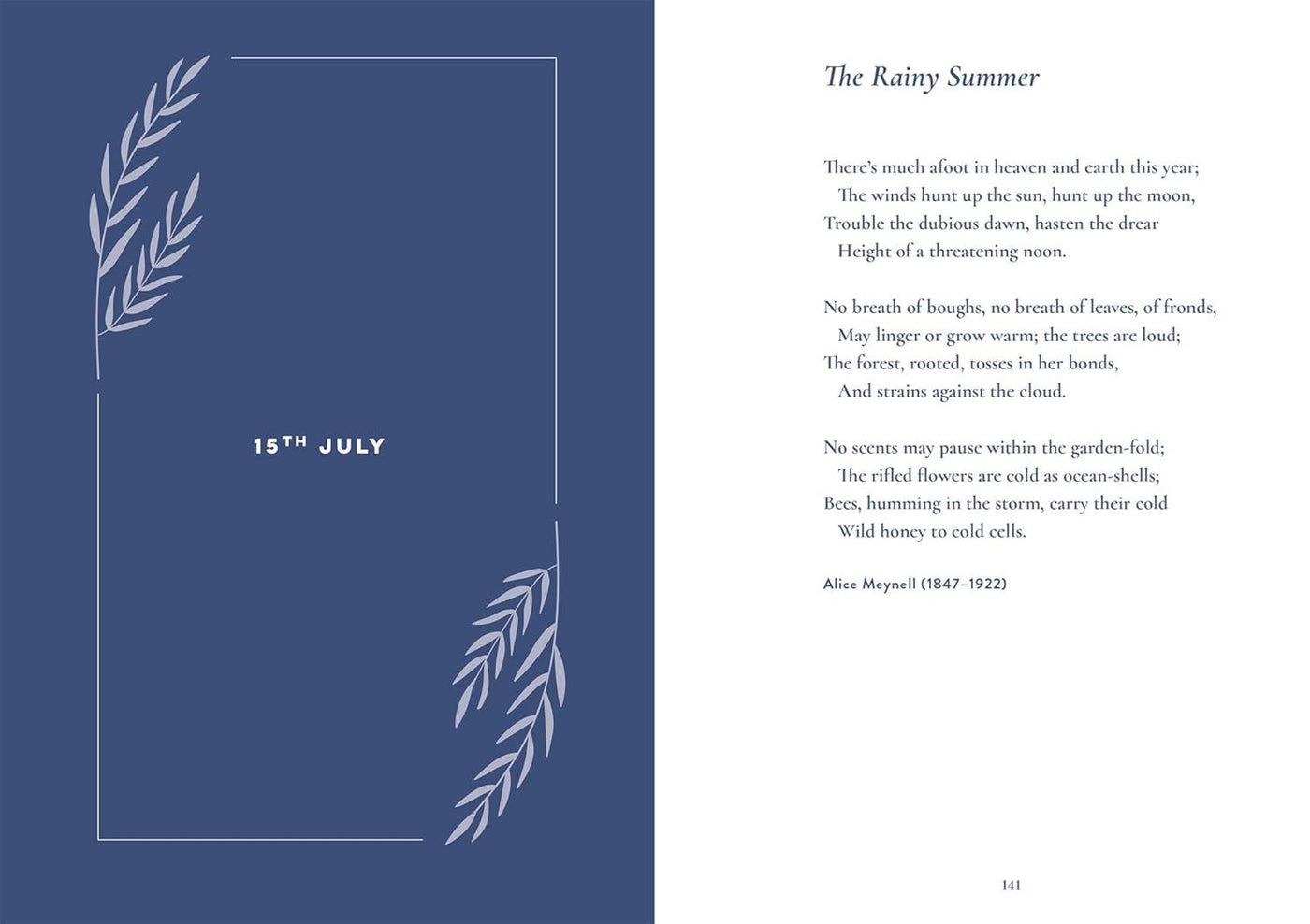 NATURE POEM FOR EVERY SUMMER EVENING  (HB)