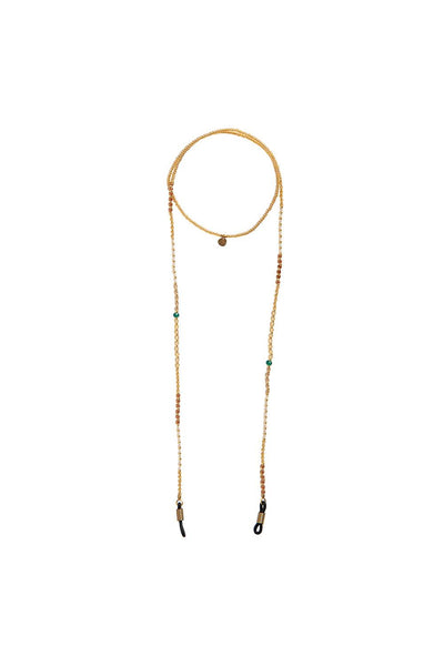 A Beautiful Story Coast Aventurine Gold Coloured Glasses Cord