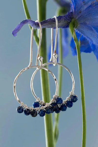 A Beautiful Story Compassion Lapis Lazuli Earrings Silver Plated