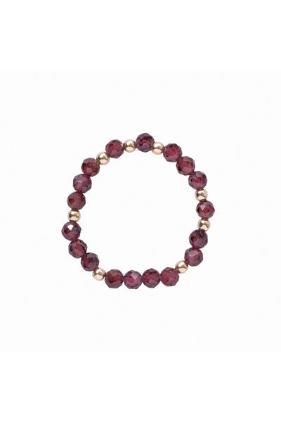 A Beautiful Story Dedicated Garnet Gold Coloured Ring