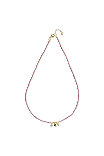 A Beautiful Story Empathy Labradorite Garnet Necklace