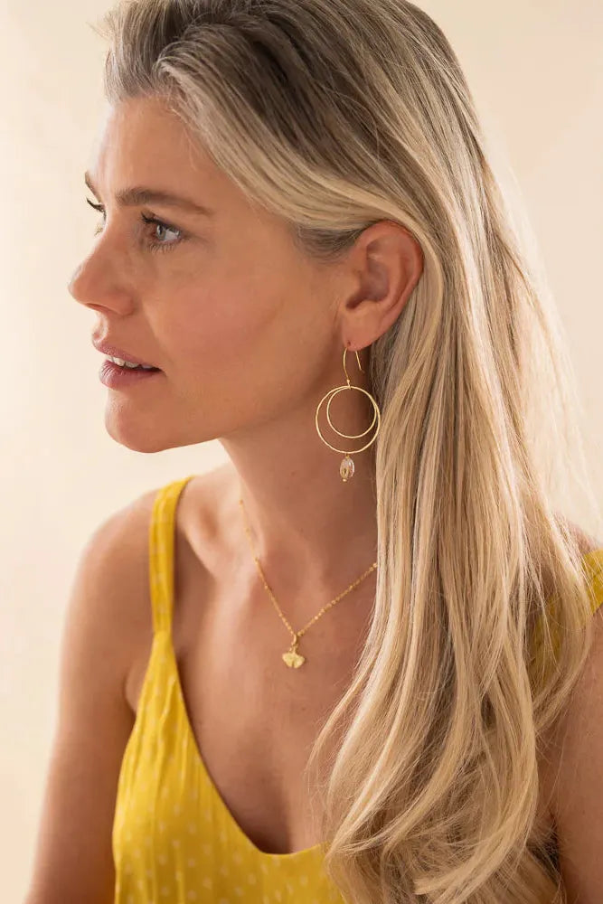 A Beautiful Story Enjoyable Citrine Earrings GP