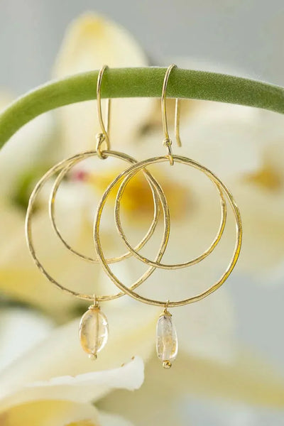 A Beautiful Story Enjoyable Citrine Earrings GP