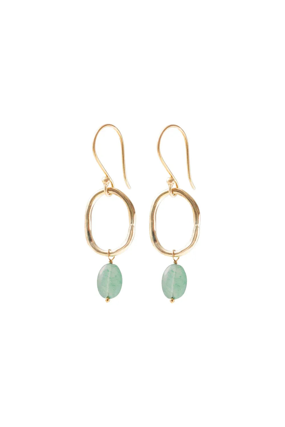 A Beautiful Story Graceful Aventurine GP Earrings