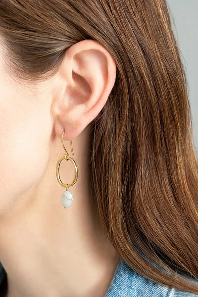 A Beautiful Story Graceful Moonstone GP Earrings