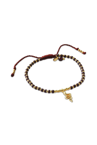 A Beautiful Story Hoping Garnet Bracelet Gold Coloured