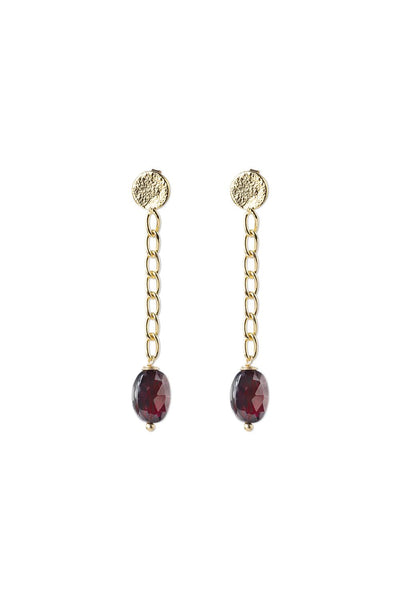 A Beautiful Story Meditation Garnet Earrings