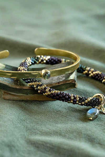 A Beautiful Story Sensitive Labradorite Bracelet Gold Plated