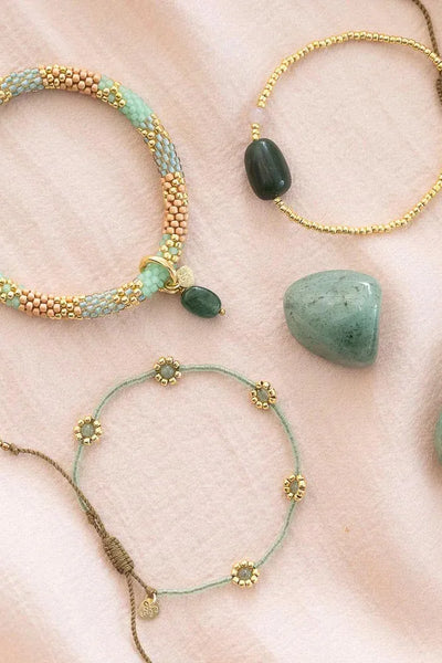 A Beautiful Story Surprise Aventurine Rose Quartz Bracelet GC