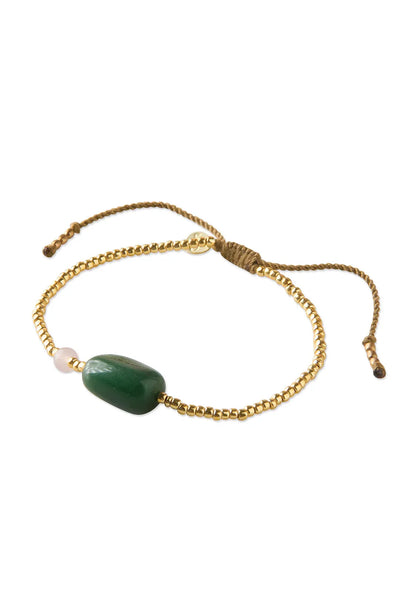 A Beautiful Story Surprise Aventurine Rose Quartz Bracelet GC
