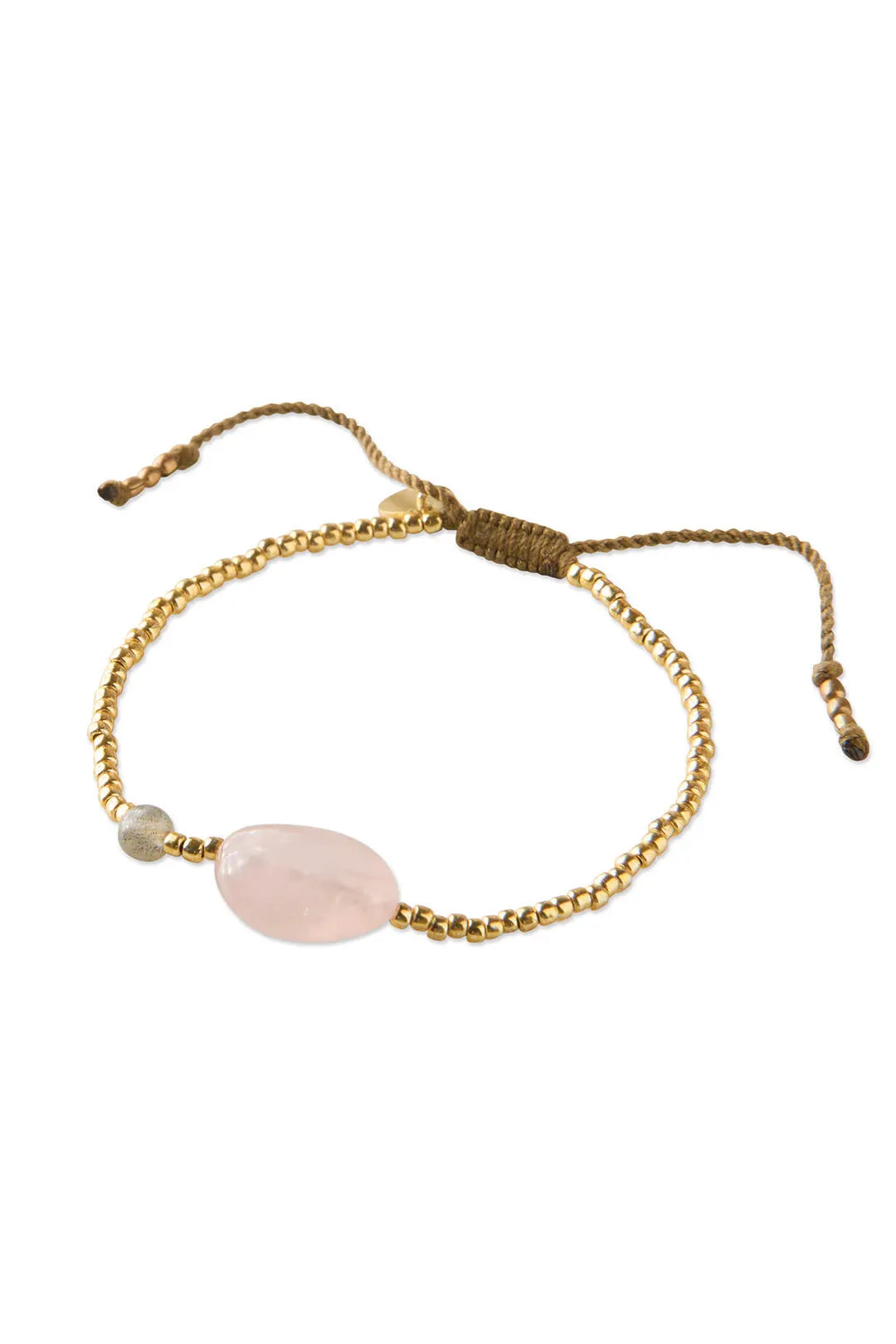 A Beautiful Story Surprise Rose Quartz Labradorite Bracelet GC