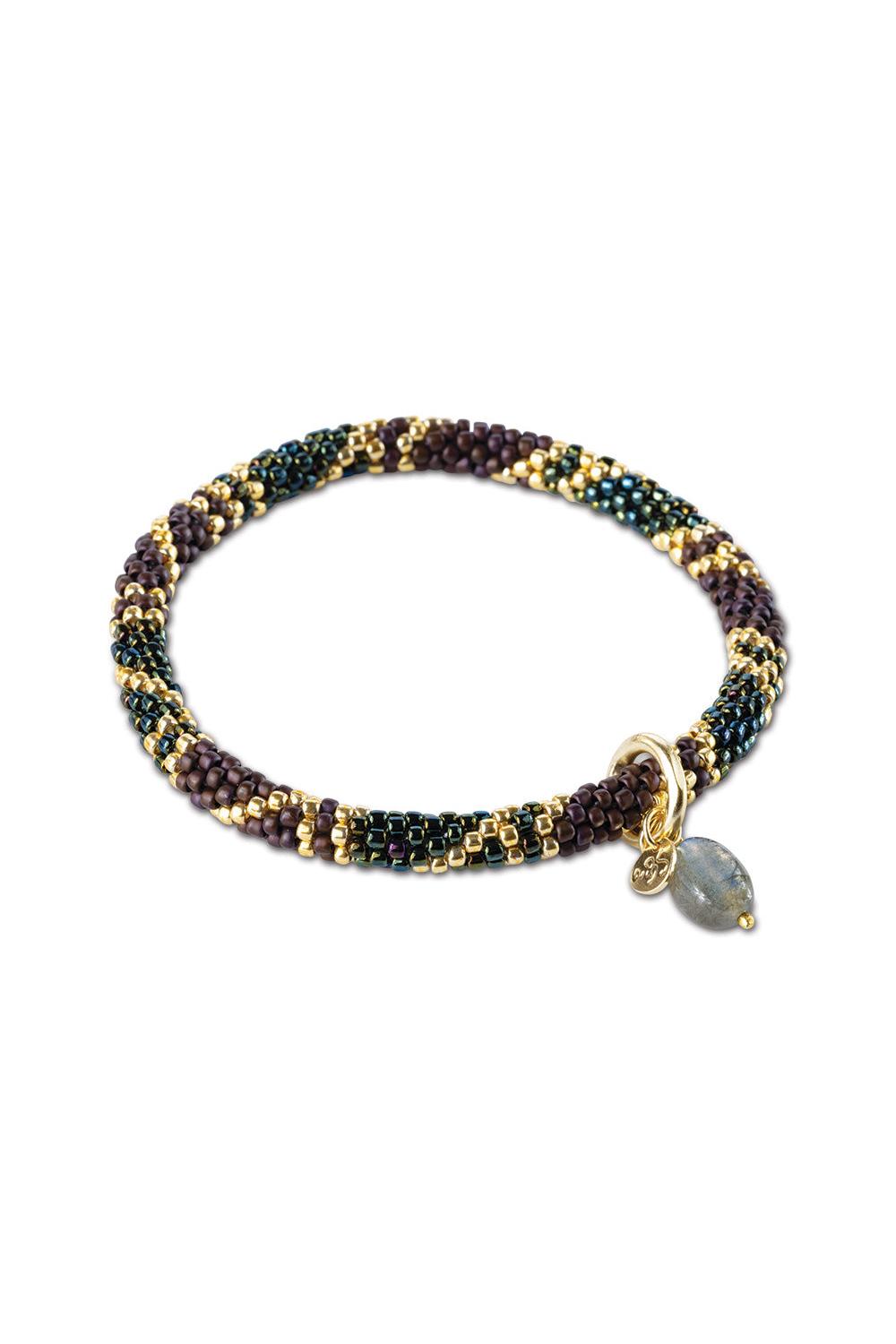 A Beautiful Story Talented Labradorite Bracelet Gold Coloured