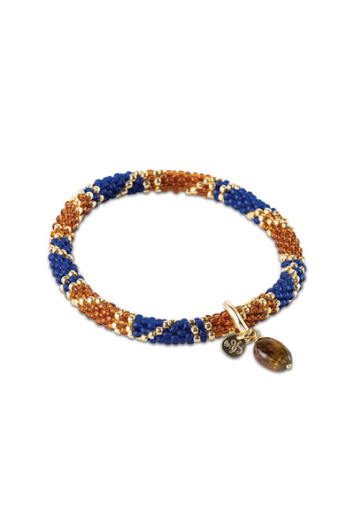 A Beautiful Story Talented Tiger Eye Bracelet Gold Coloured