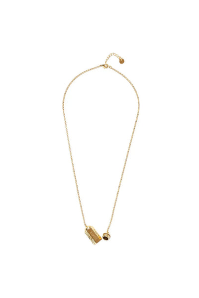 A Beautiful Story Wishbox Garnet Peridot Necklace GP