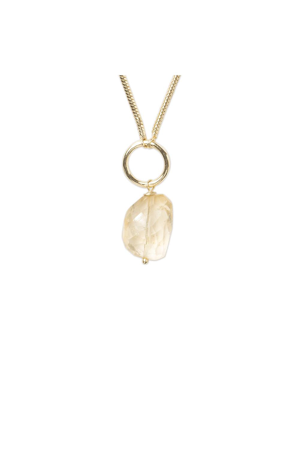 A Beautiful Story Awareness Citrine Necklace