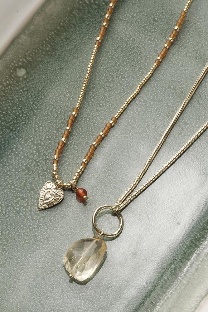A Beautiful Story Awareness Citrine Necklace