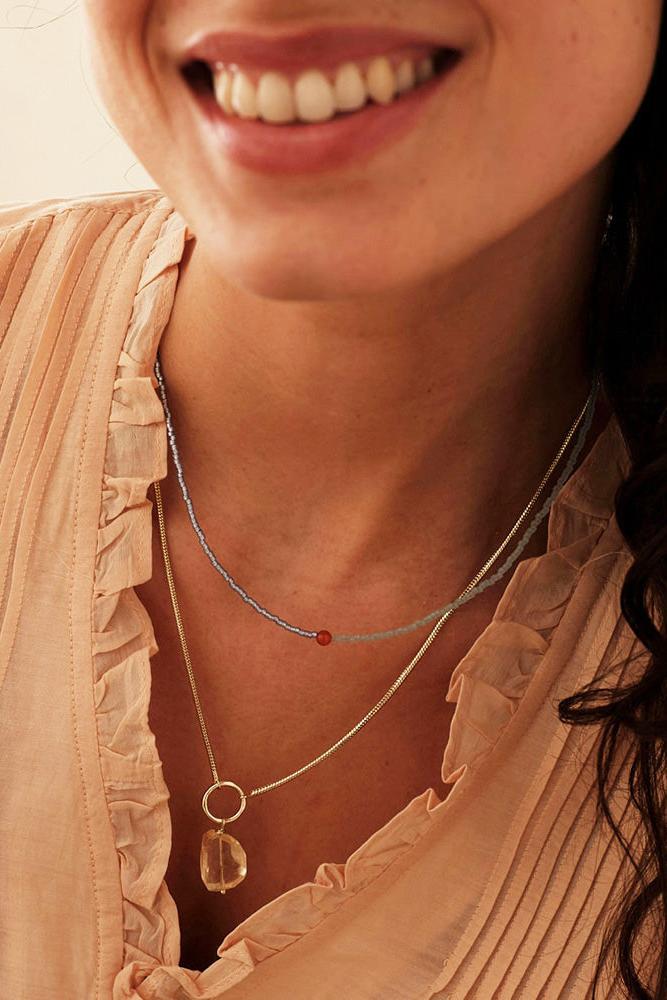 A Beautiful Story Awareness Citrine Necklace