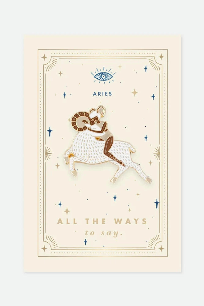 All The Ways To Say Enamel Pins - Aries-Gifts-Ohh! By Gum - Shop Sustainable