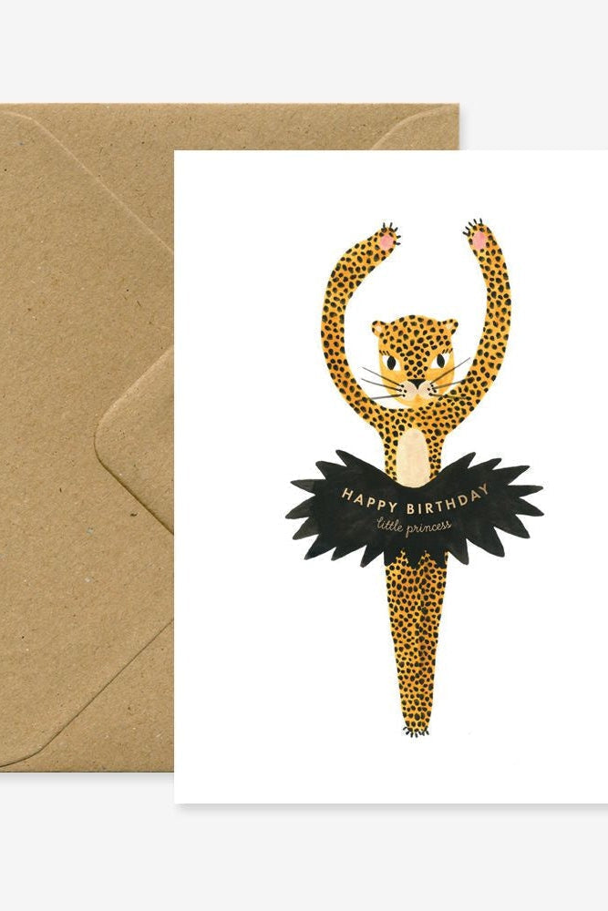 All The Ways To Say Leopard Ballet Little Princess Greeting Card-Gifts-Ohh! By Gum - Shop Sustainable