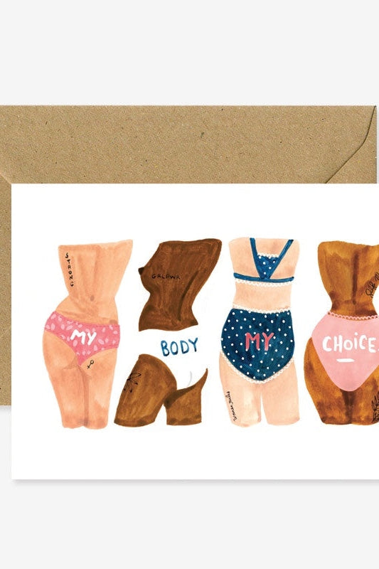 All The Ways To Say My Body My Choice Greeting Card-Gifts-Ohh! By Gum - Shop Sustainable