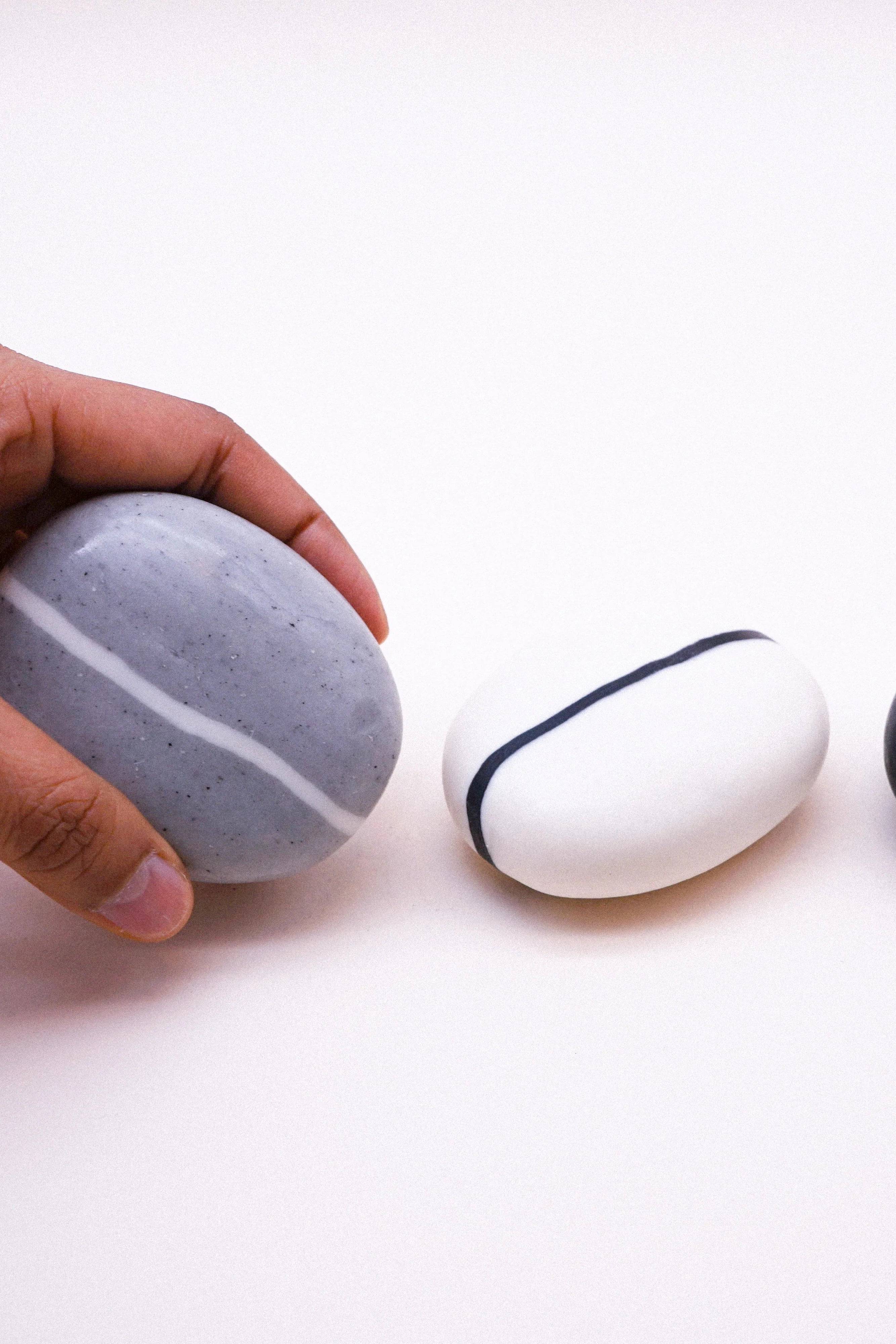 Assorted Large Stripe Pebble Soap-Toiletries-Ohh! By Gum - Shop Sustainable