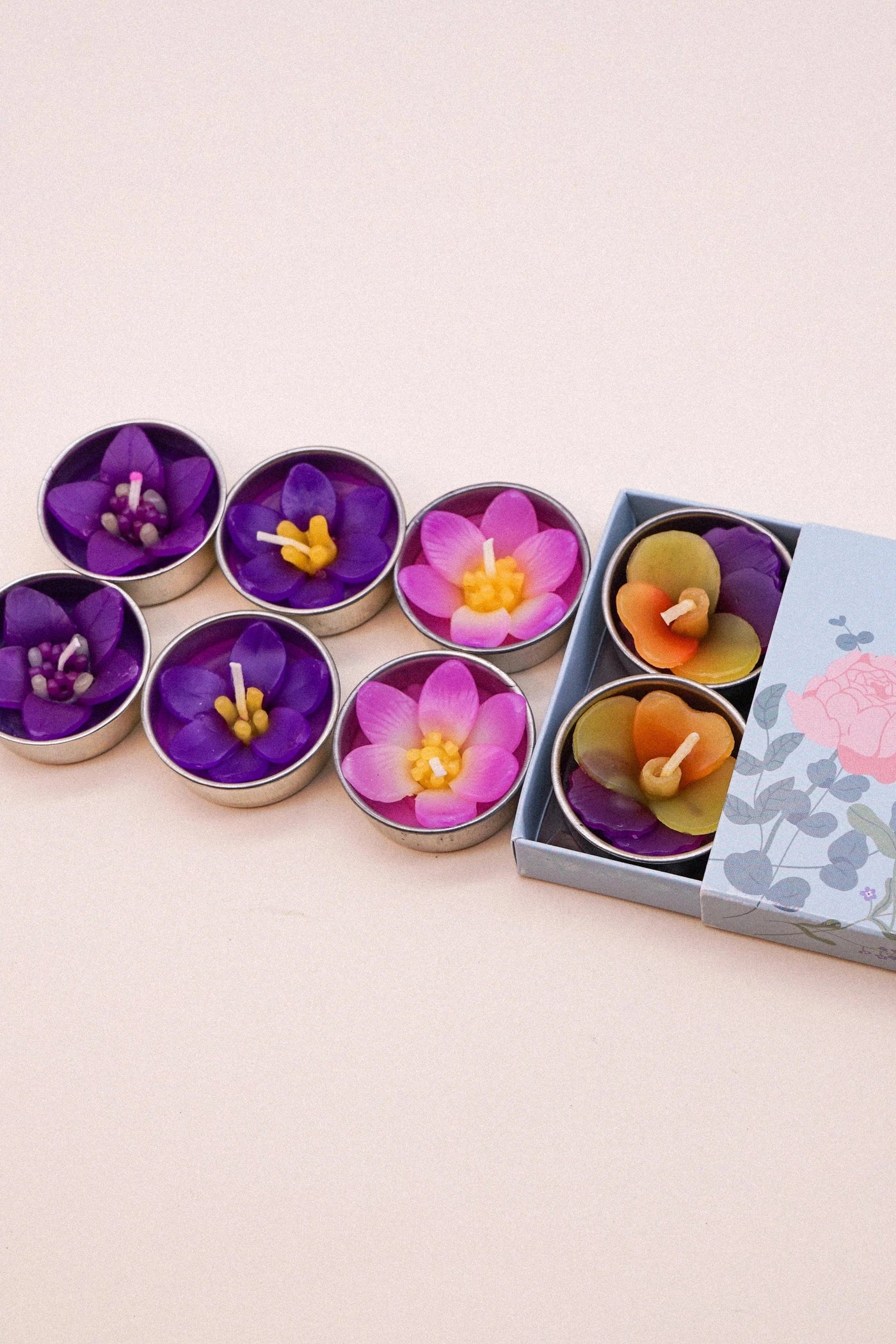 Assorted Purple Garden Scented Tealights-Gifts-Ohh! By Gum - Shop Sustainable