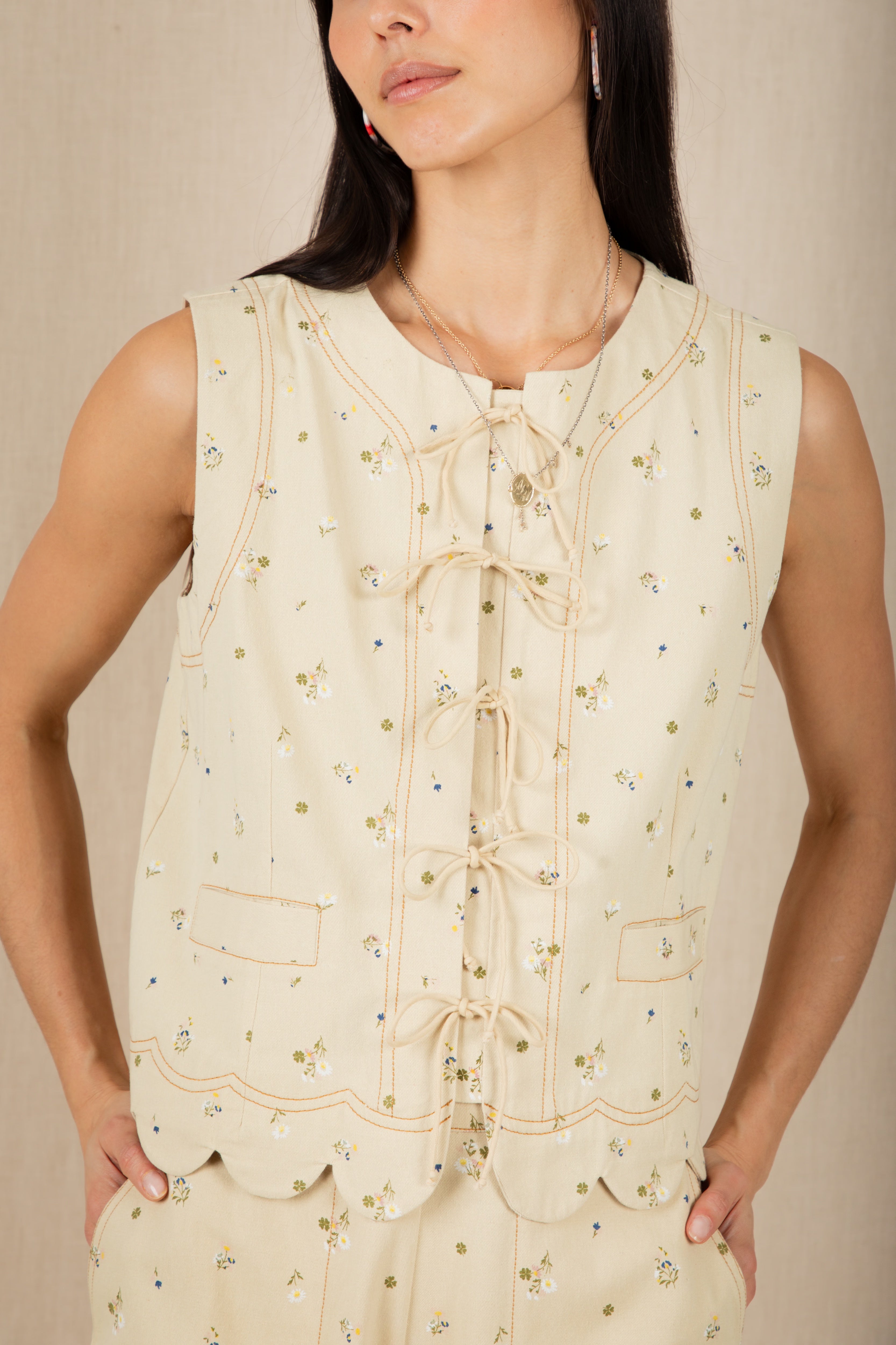 Bonté Benny Gilet Stone Multi